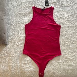 BRAND NEW Express Body Contour Compression Bodysuit in Fuchsia
